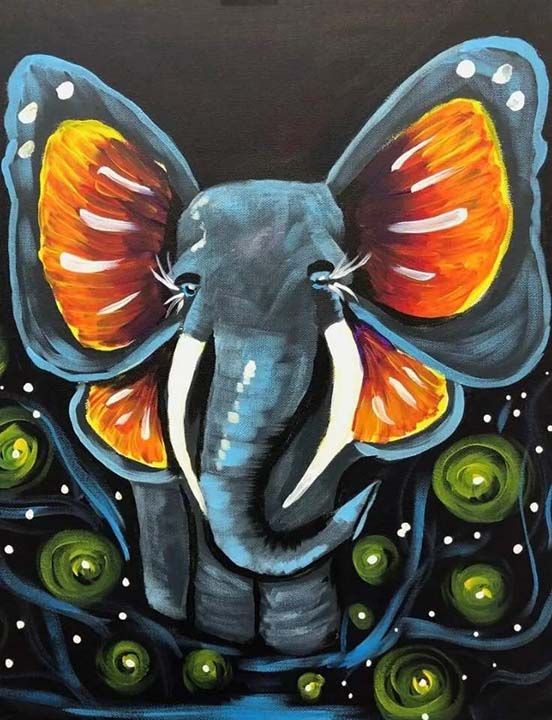 Pinot & Picasso Boho Elephant