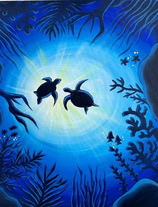 Pinot & Picasso Under the Sea artwork